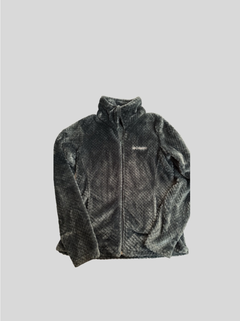 Columbia Plush Fleece Full-Zip Jacket - Teal blue color